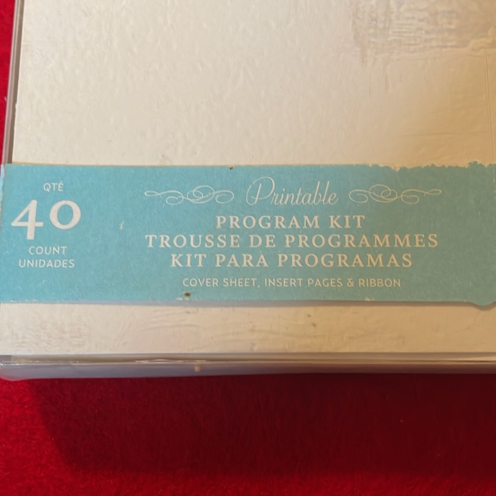 Brides Magazine Wedding Collection-Printable Program Kit- 40 ct. - Picture 3 of 5